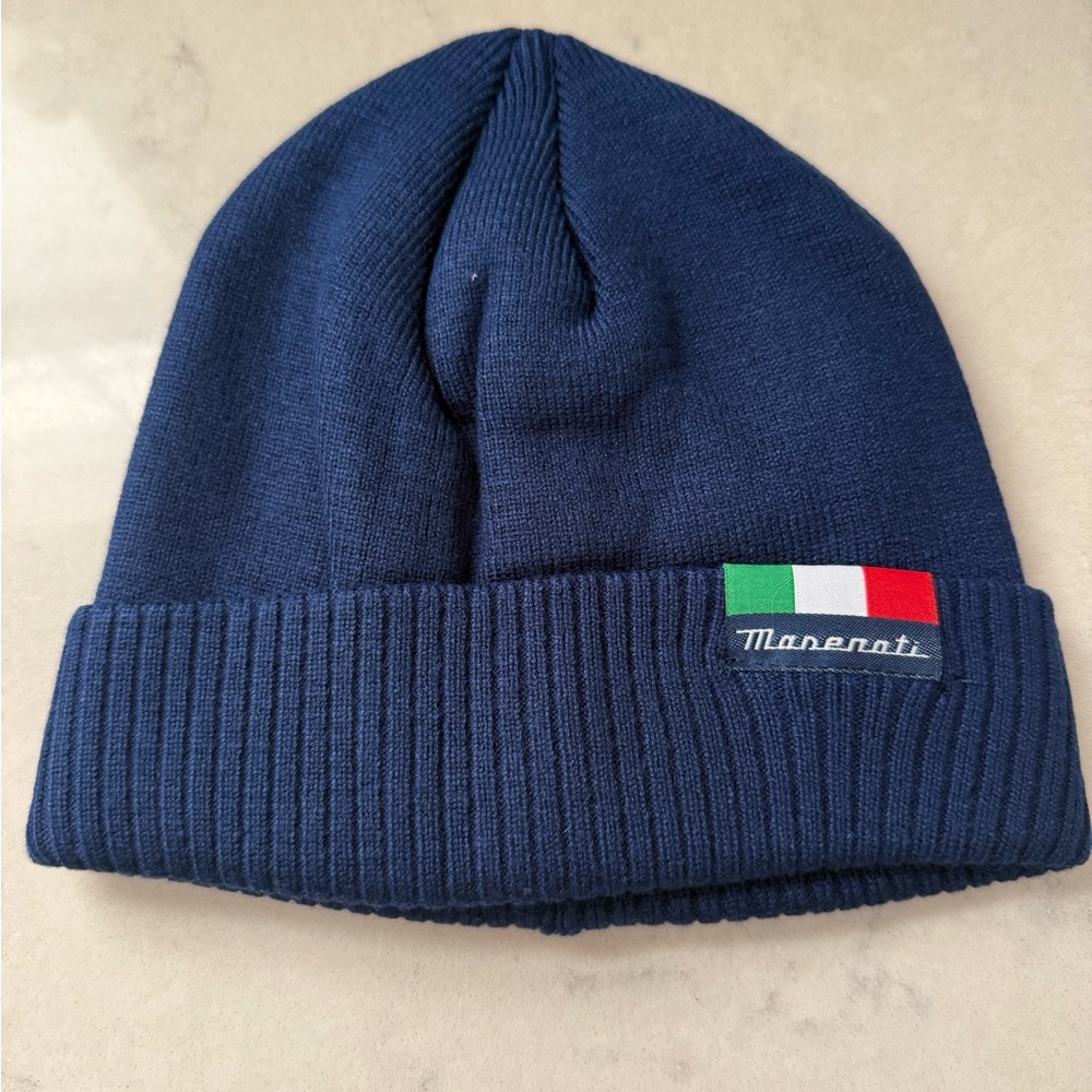 Maserati Blue Knit Beanie